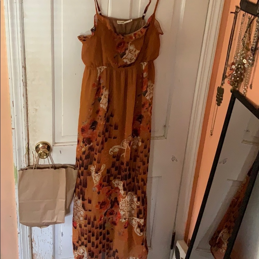 Burn Orange Maxi Dress BOUTIQUE